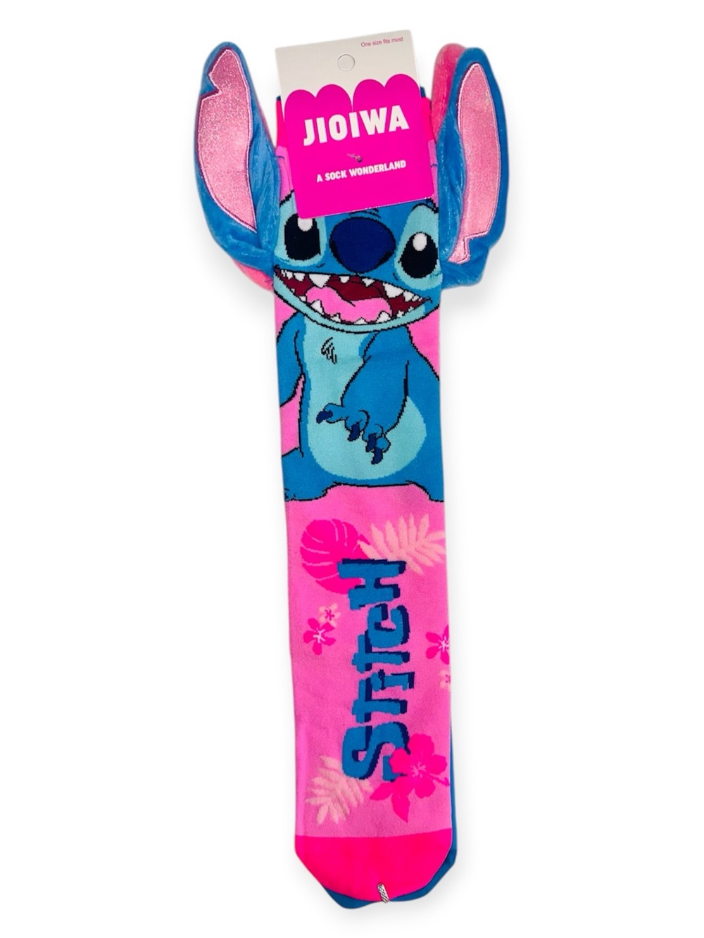 New Stitch & Angel 3D Plush Ear Knee High Socks